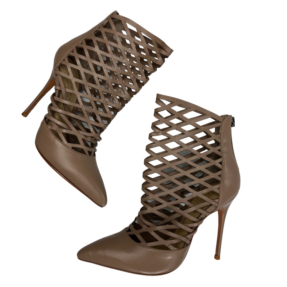 NWT SCHUTZ Rocky Pumps Cage Lattice Stiletto Heels 5